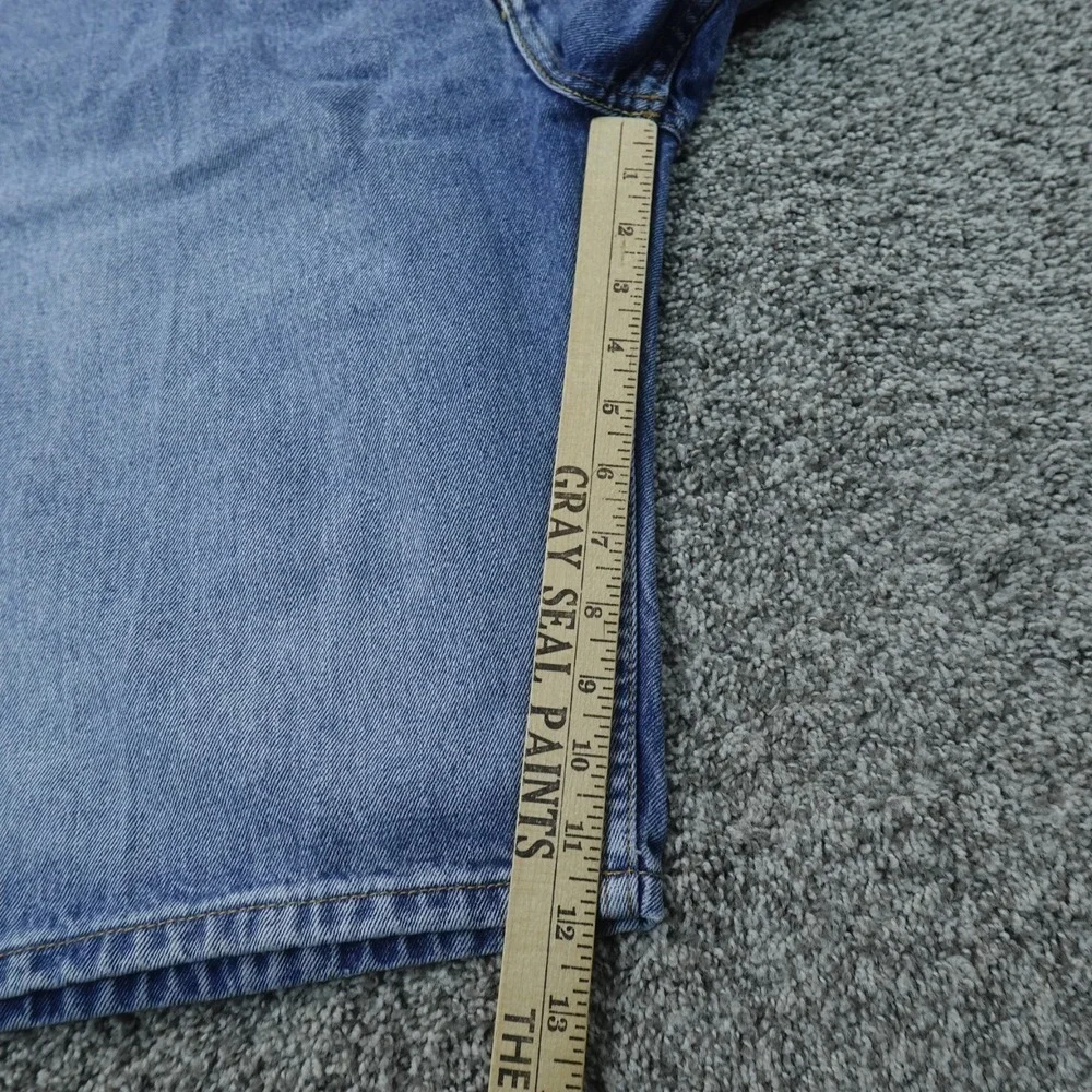 Levis Shorts Mens 42 Light Blue Denim Jean Jorts 569 Loose Relaxed Bermuda Dad